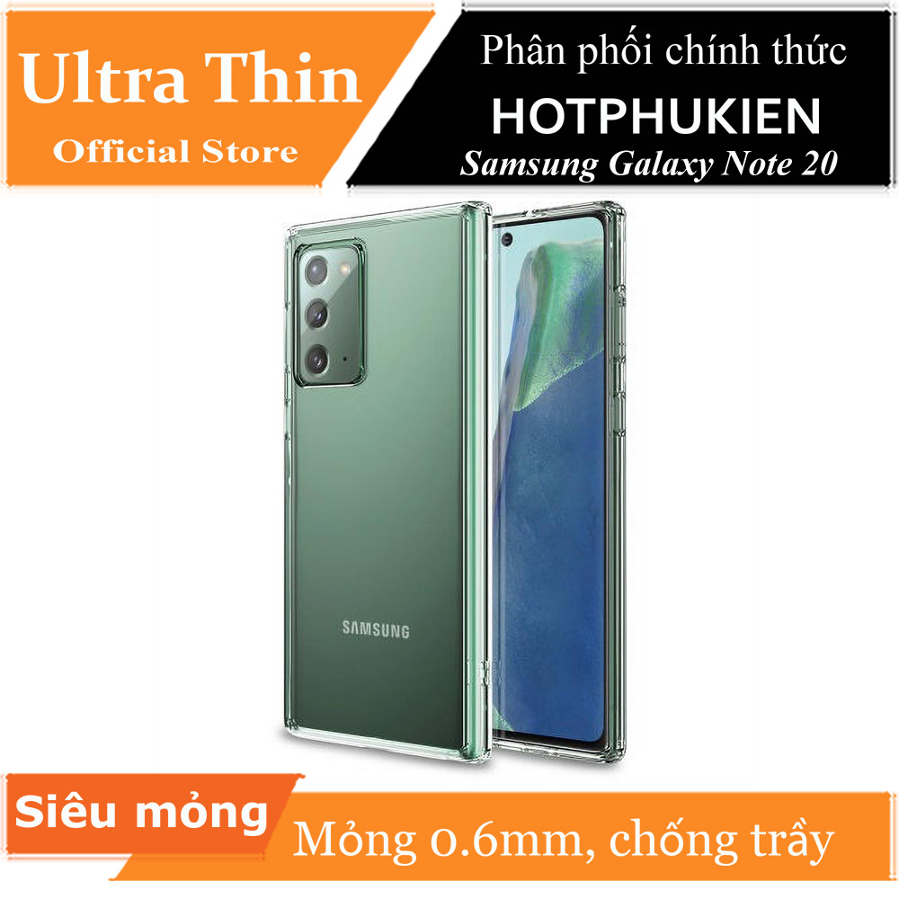 Ốp lưng dẻo silicon trong suốt cho Samsung Galaxy Note 20 hiệu Ultra Thin