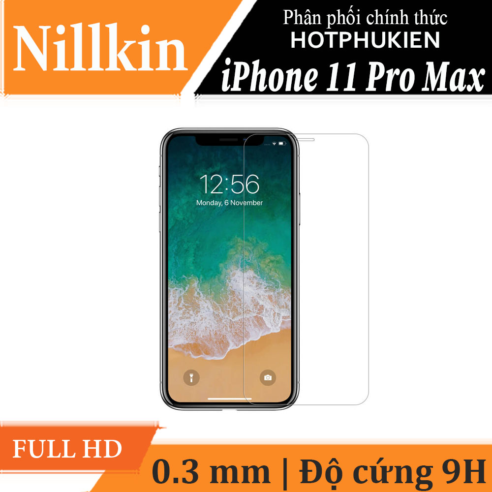 Miếng dán kinh cường lực cho iPhone 11 Pro Max hiệu Nillkin Amazing H