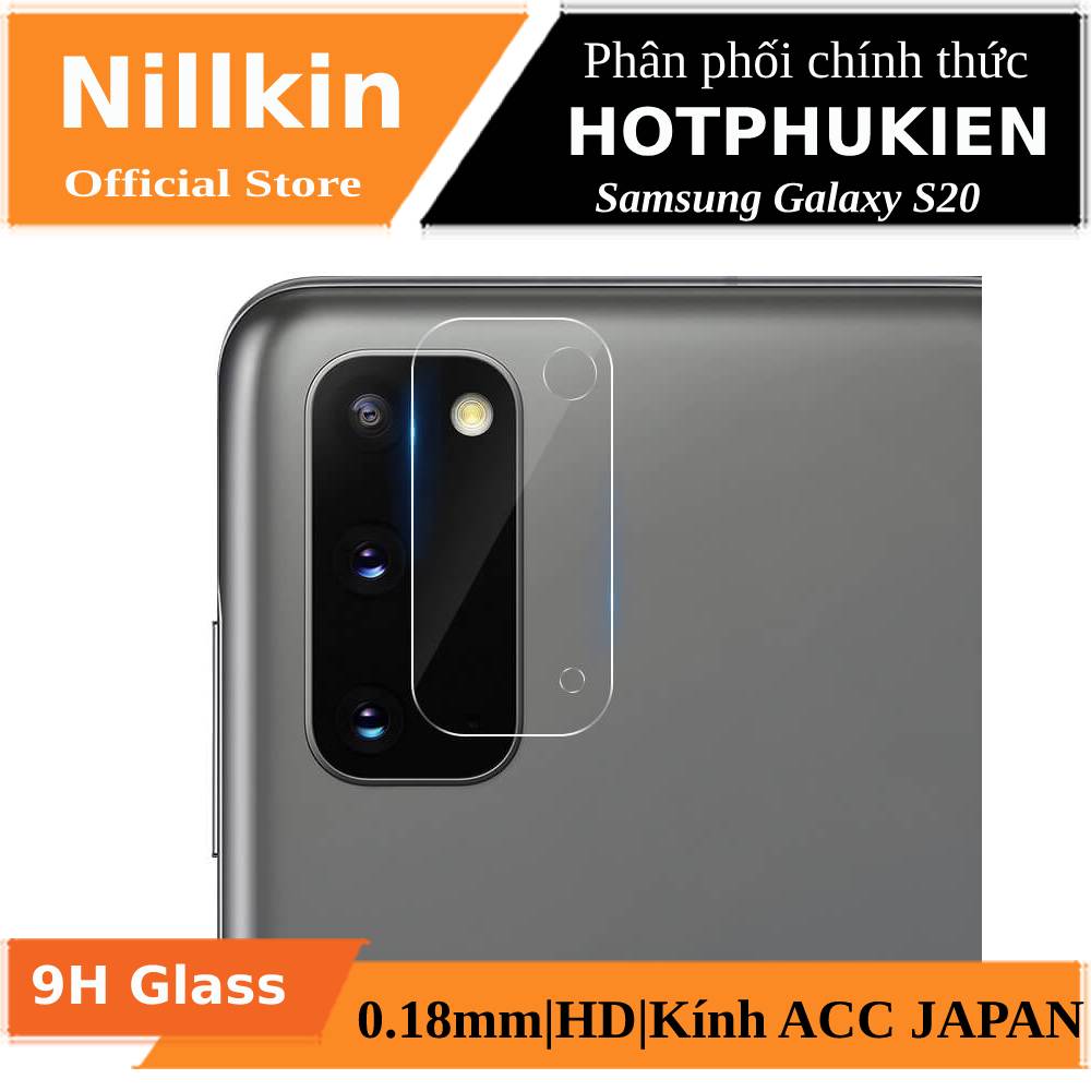 Bộ 2 Miếng dán kính cường lực Camera mỏng 0.22mm cho Samsung Galaxy S20 hiệu Nillkin InvisiFilm