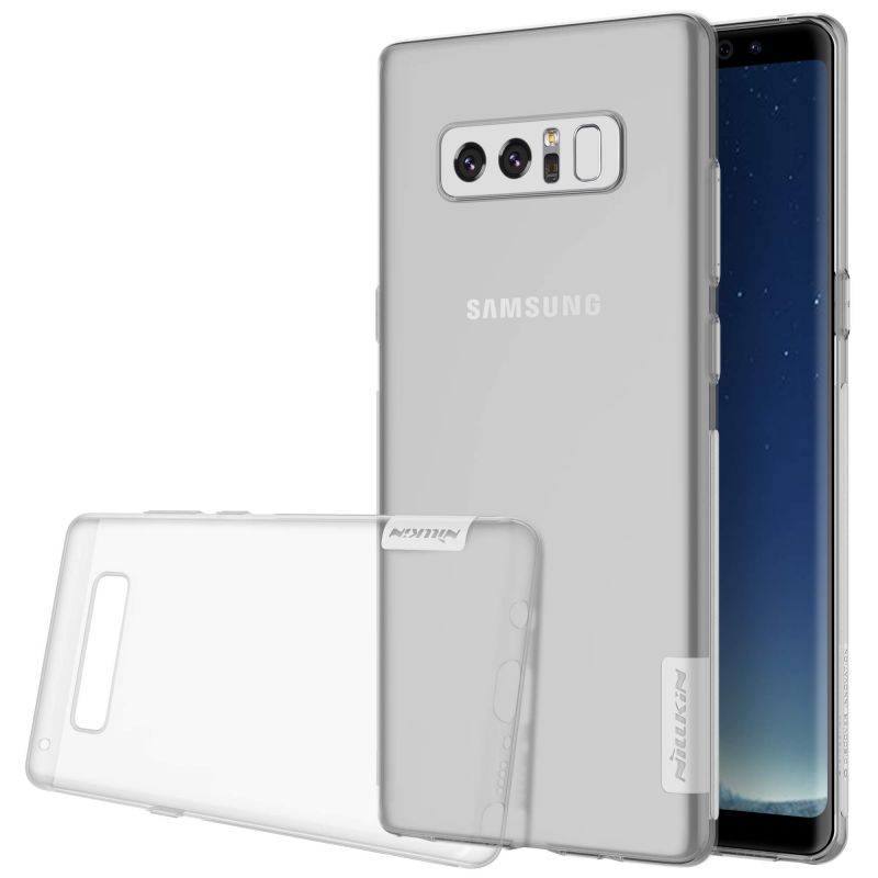 Ốp lưng silicon trong suốt cho Samsung Galaxy Note 8 hiệu Nillkin Nature mỏng 0.6mm