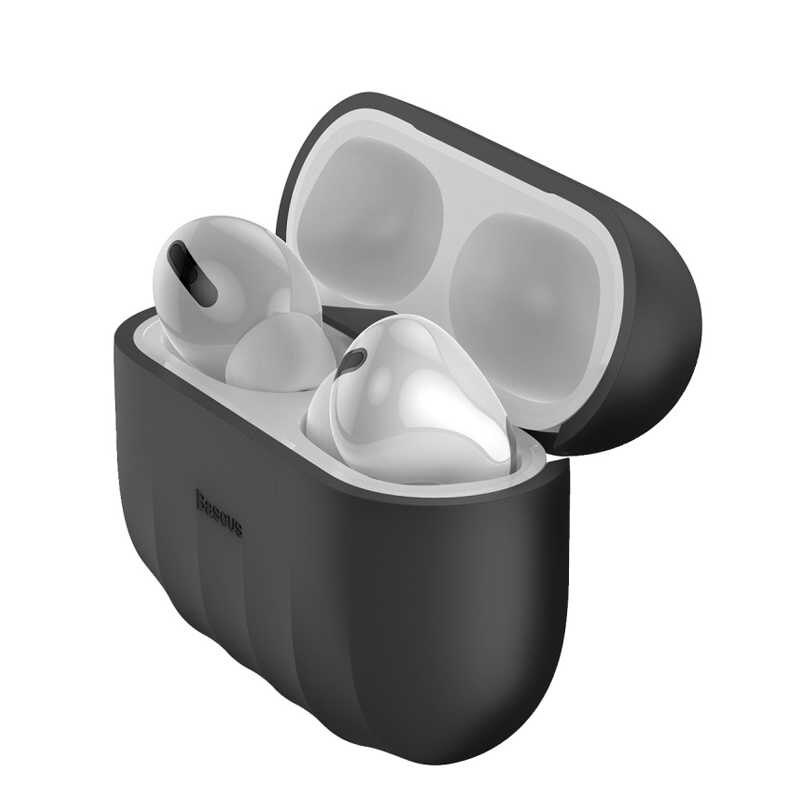 Bao case chống sốc silicon siêu mỏng cho tai nghe Apple Airpods Pro hiệu Baseus Shell Pattern