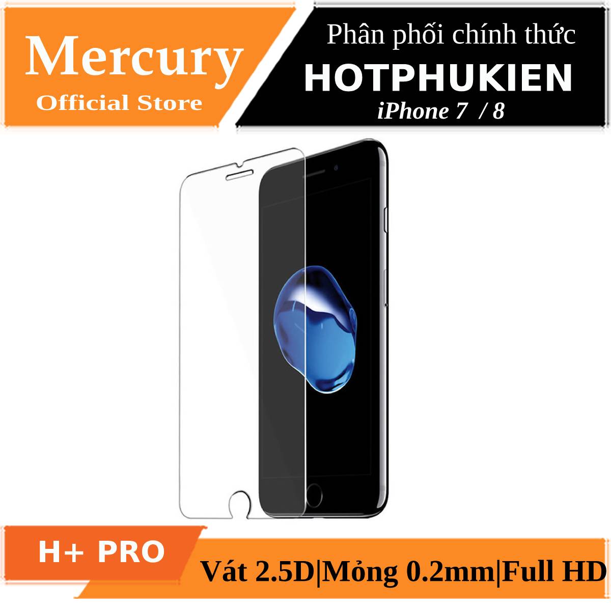 Miếng dán kính cường lực Mercury H+ Pro cho iPhone SE 2020 / iPhone 7 / iPhone 8