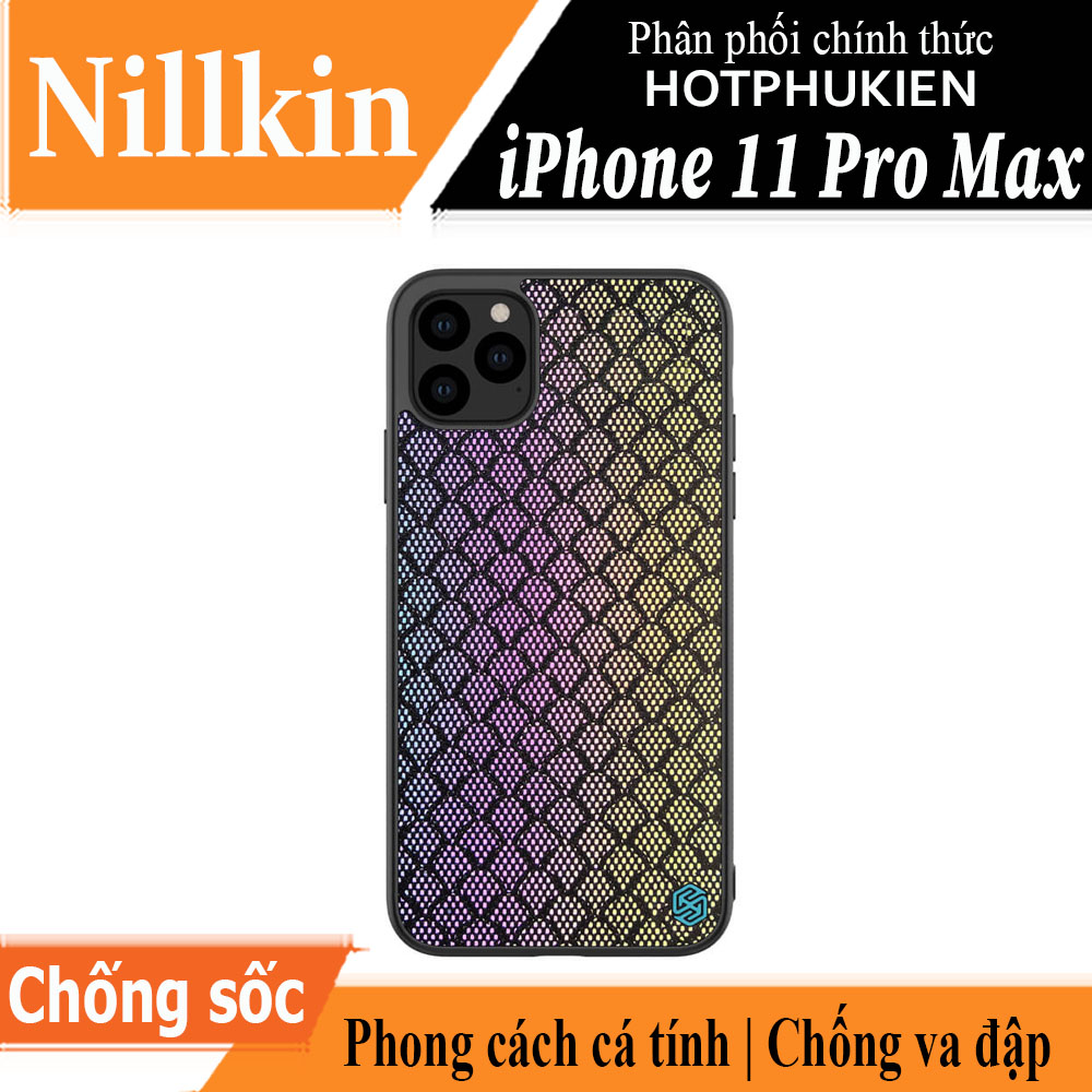 Ốp lưng chống sốc phản quang ánh sáng cho iPhone 11 Pro Max hiệu Nillkin Gradient Twinkle