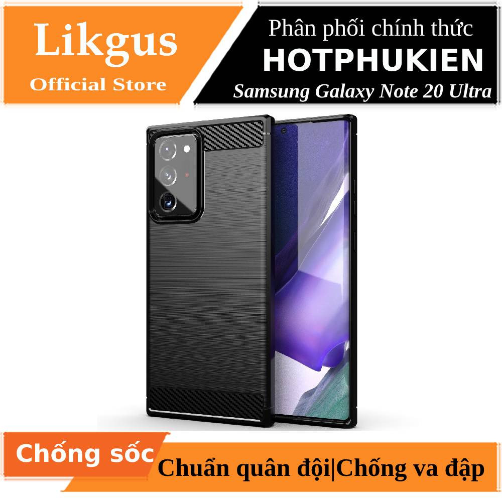 Ốp lưng chống sốc vân kim loại cho Samsung Galaxy Note 20 Ultra hiệu Likgus