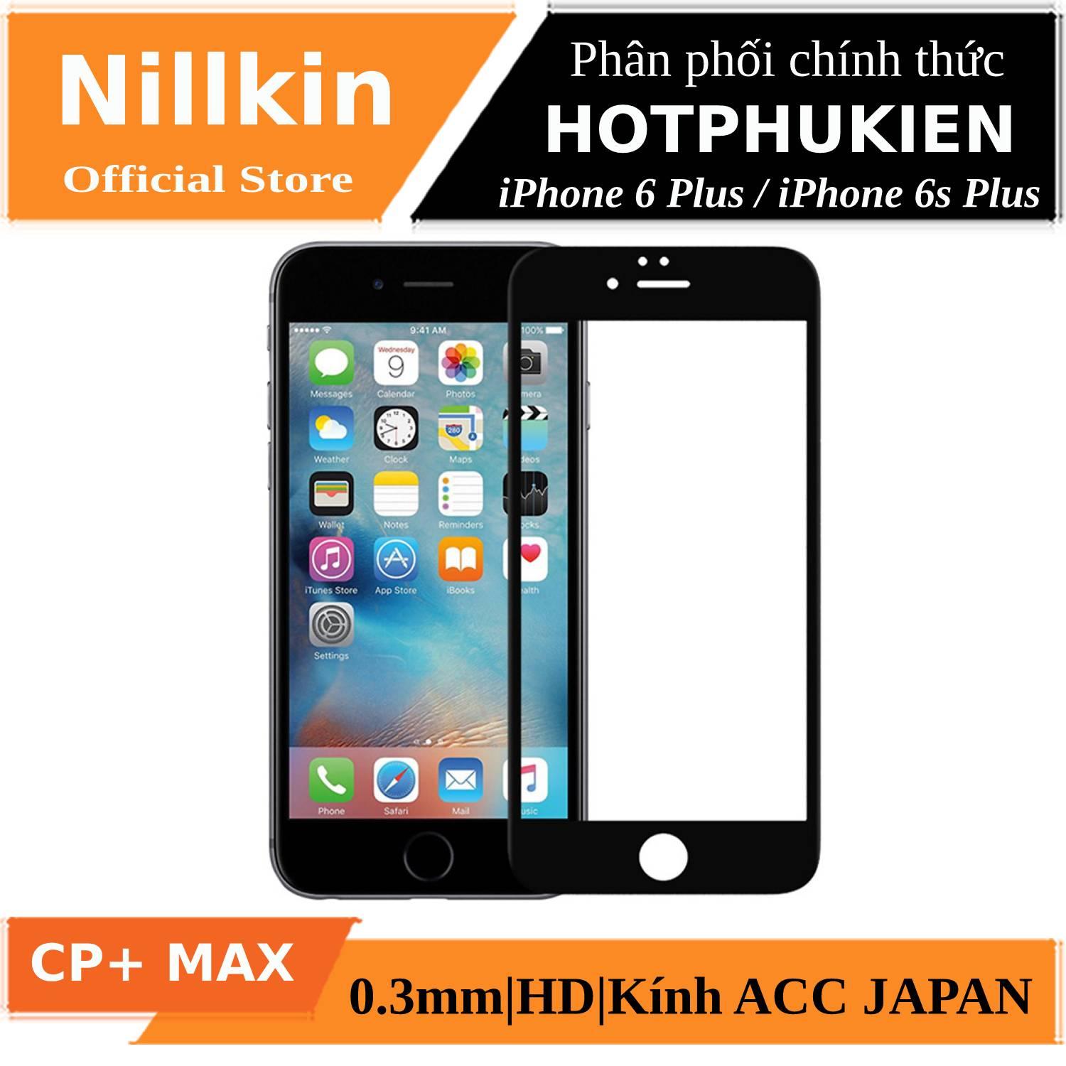Miếng dán cường lực full 3D cho iPhone 6 Plus / iPhone 6s Plus hiệu Nillkin CP+ Max