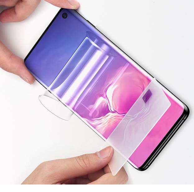 Miếng dán màn hình PPF silicon Full 3D cho Samsung Galaxy S10 hiệu Rock Hydrogel