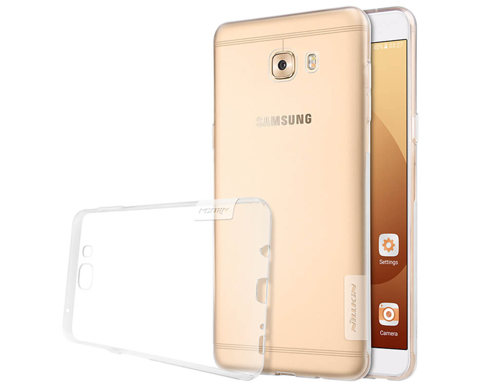 Ốp lưng dẻo silicon trong suốt cho Samsung Galaxy C9 Pro hiệu Nillkin Nature
