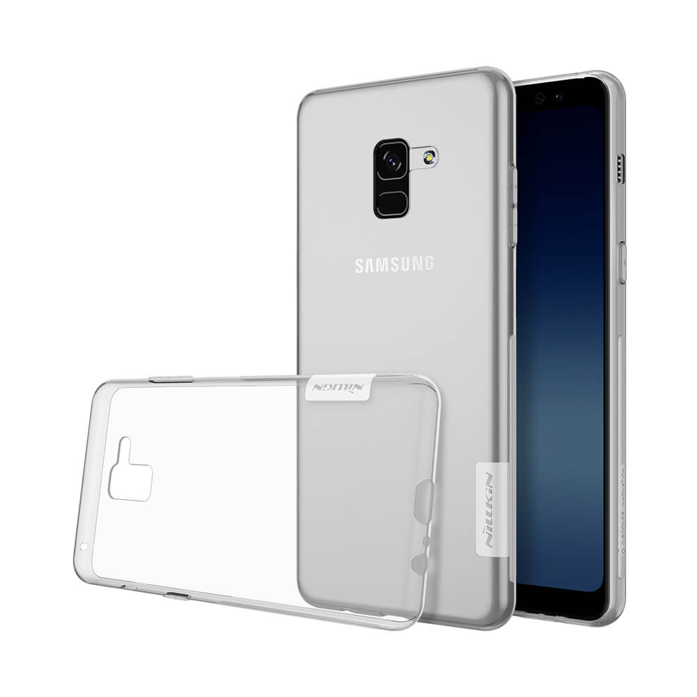 Ốp lưng silicon trong suốt cho Samsung Galaxy A8 2018 hiệu Nillkin Nature