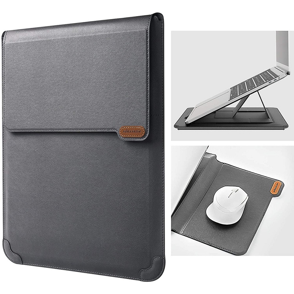 Túi chống sốc Macbook Laptop 16 inch đa năng kiêm giá đỡ & miếng lót chuột hiệu Nillkin Sleeve Case Stand Adjustable