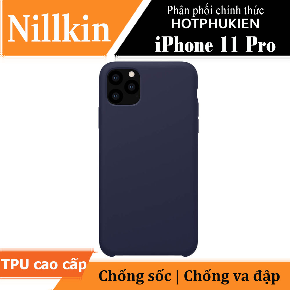 Ốp lưng silicon siêu chống sốc cho iPhone 11 Pro Hiệu Nillkin Flex Pure