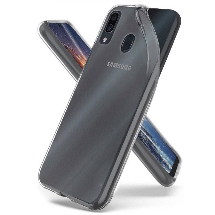 Ốp lưng dẻo silicon trong suốt cho Samsung Galaxy A20 hiệu Ultra Thin