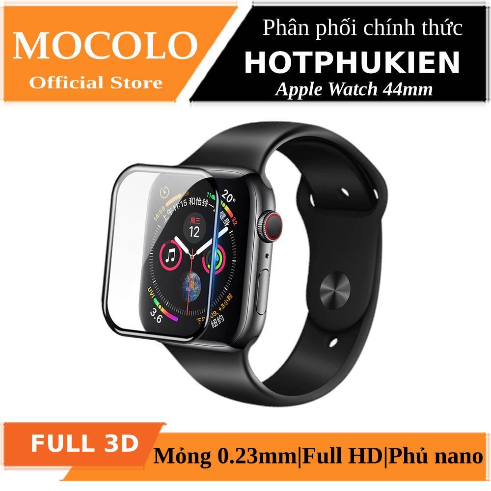 Miếng dán kính cường lực cho Apple Watch 44mm Full 3D hiệu Mocolo