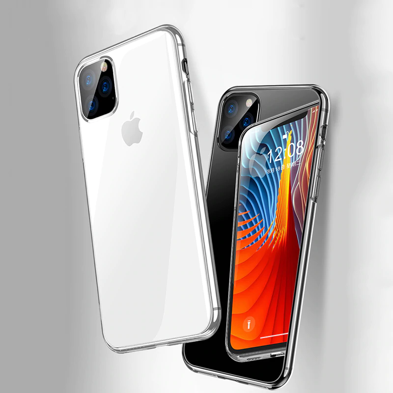 Ốp lưng dẻo silicon trong suốt cho iPhone 11 Pro Max hiệu Ultra Thin siêu mỏng 0.6mm