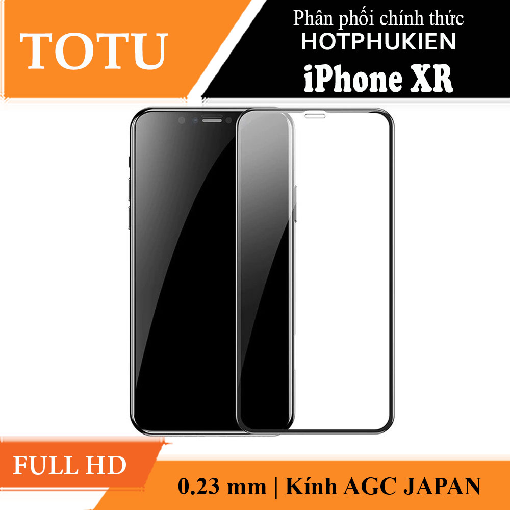 Miếng dán kính cường lực Full 3D cho iPhone XR hiệu TOTU