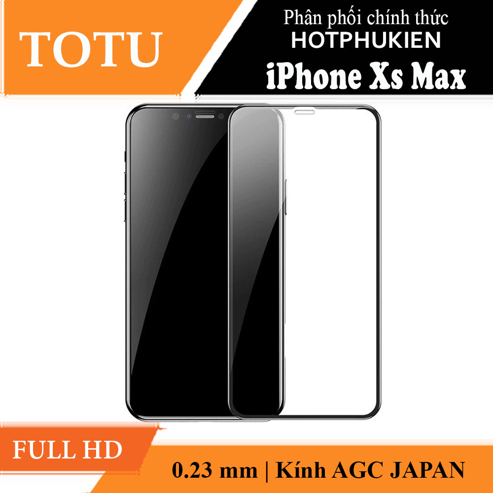 Miếng dán kính cường lực Full 3D cho iPhone XS Max hiệu TOTU