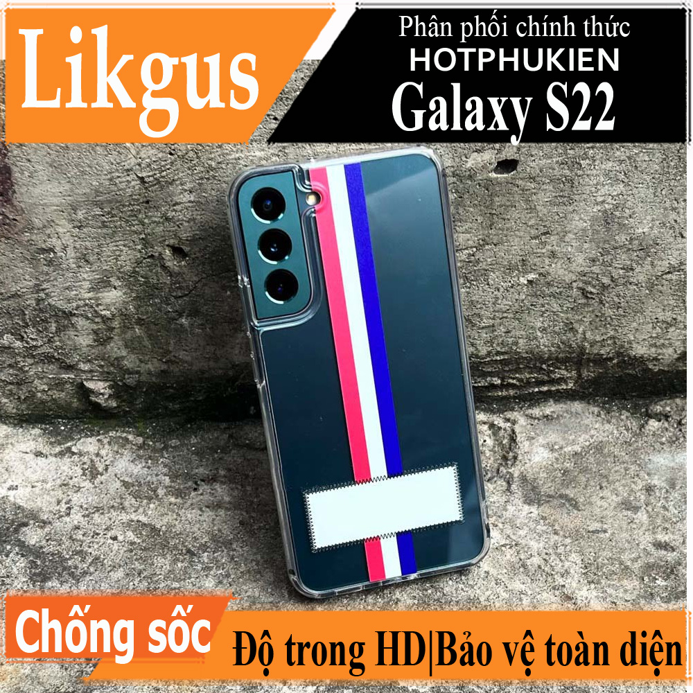 Ốp lưng trong suốt cho Samsung Galaxy S22 hiệu Likgus Thom Browne