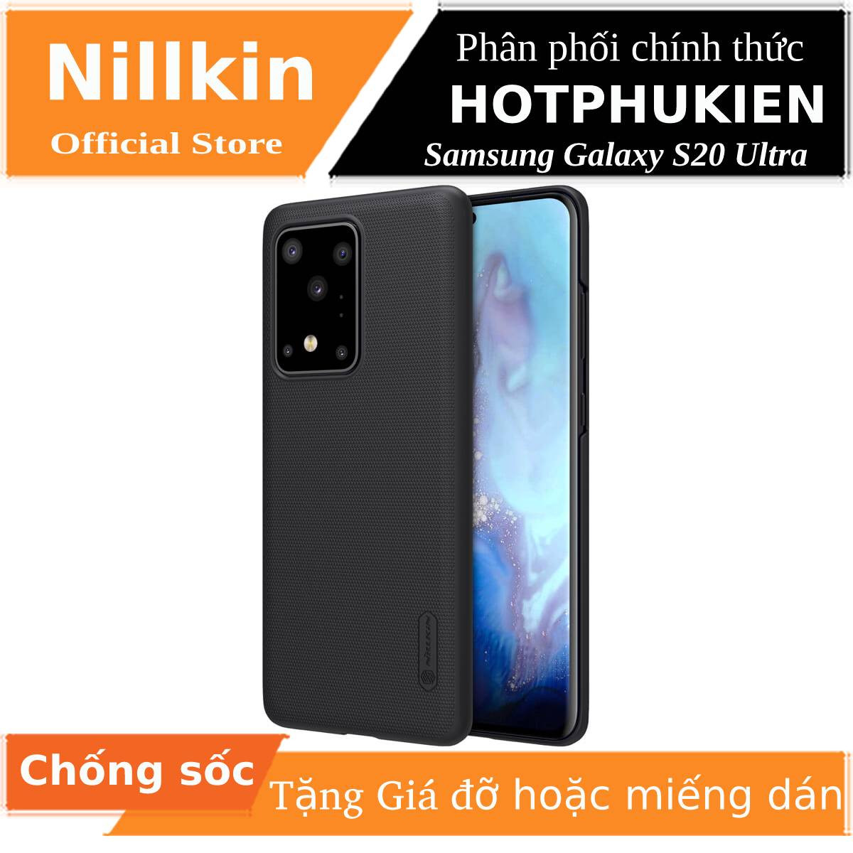 Ốp Lưng Sần chống sốc cho Samsung Galaxy S20 Ultra hiệu Nillkin Super Frosted Shield