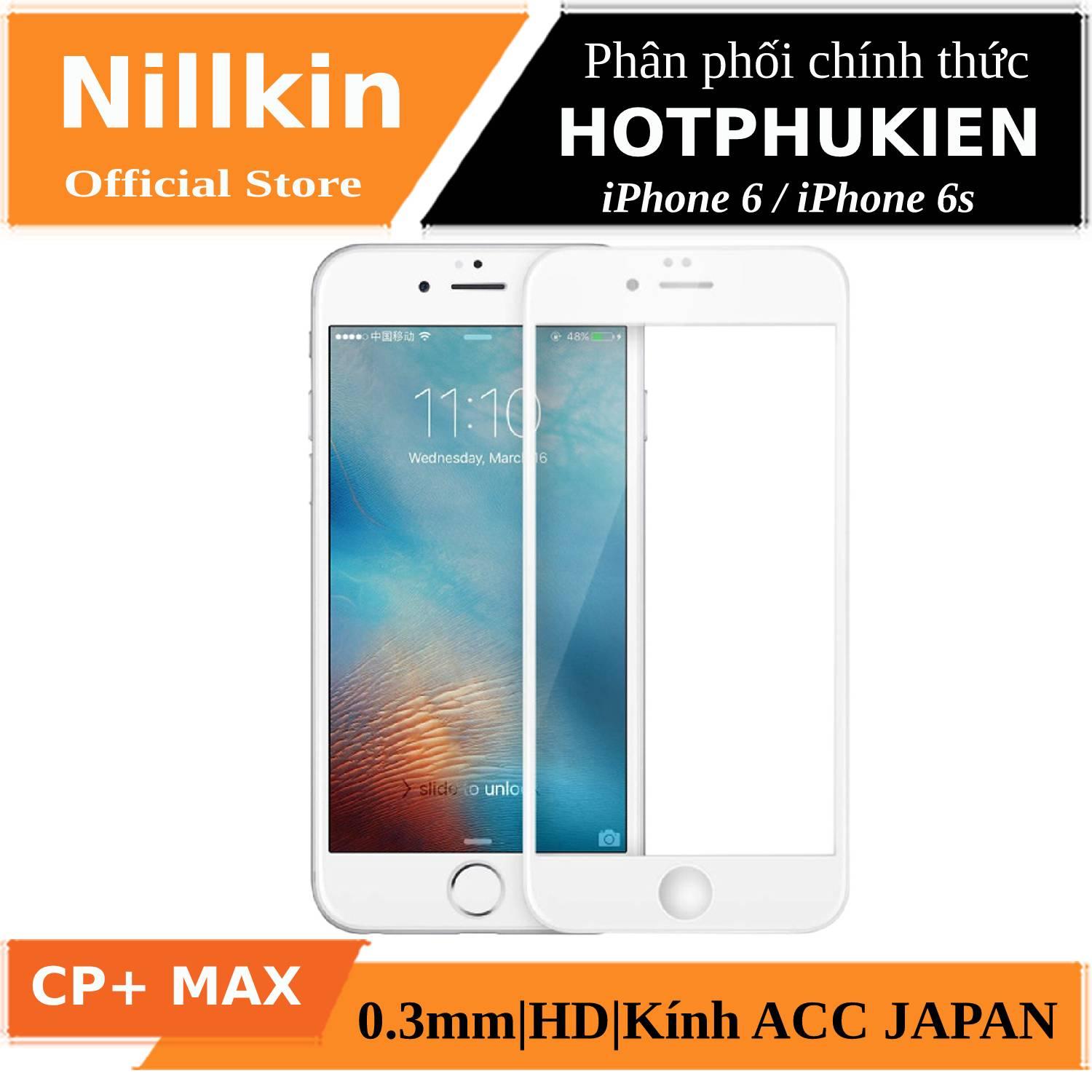 Miếng dán cường lực full 3D cho iPhone 6 / iPhone 6s hiệu Nillkin CP+ Max
