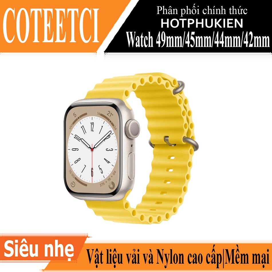 Dây đeo thay thế dành cho Apple Watch Ultra 49mm / 45mm / 44mm / 42mm hiệu COTEETCI Ocean Strap Watchband