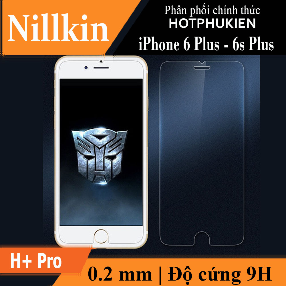 Miếng dán kính cường lực cho iPhone 6 Plus / iPhone 6s Plus hiệu Nillkin Amazing H+ Pro