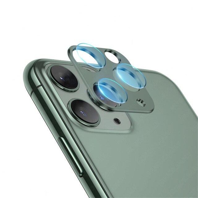 Bộ miếng dán kính cường lực & khung viền bảo vệ Camera cho iPhone 11 Pro Max hiệu Totu
