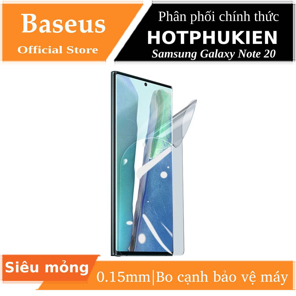 Bộ 2 Miếng dán màn hình PPF Silicon Samsung Galaxy Note 20 siêu mỏng 0.15mm hiệu Baseus Soft Screen