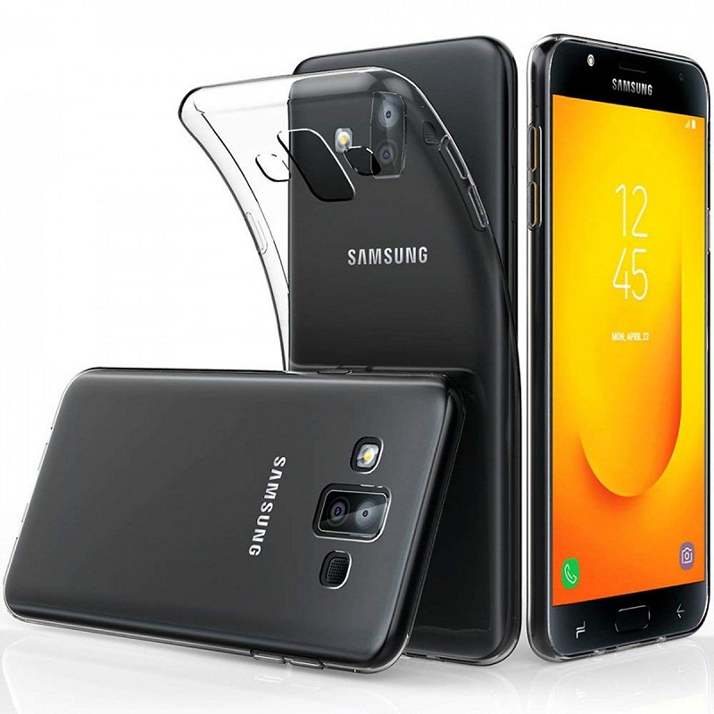 Ốp lưng dẻo silicon trong suốt cho Samsung Galaxy J7 Dou hiệu Ultra Thin