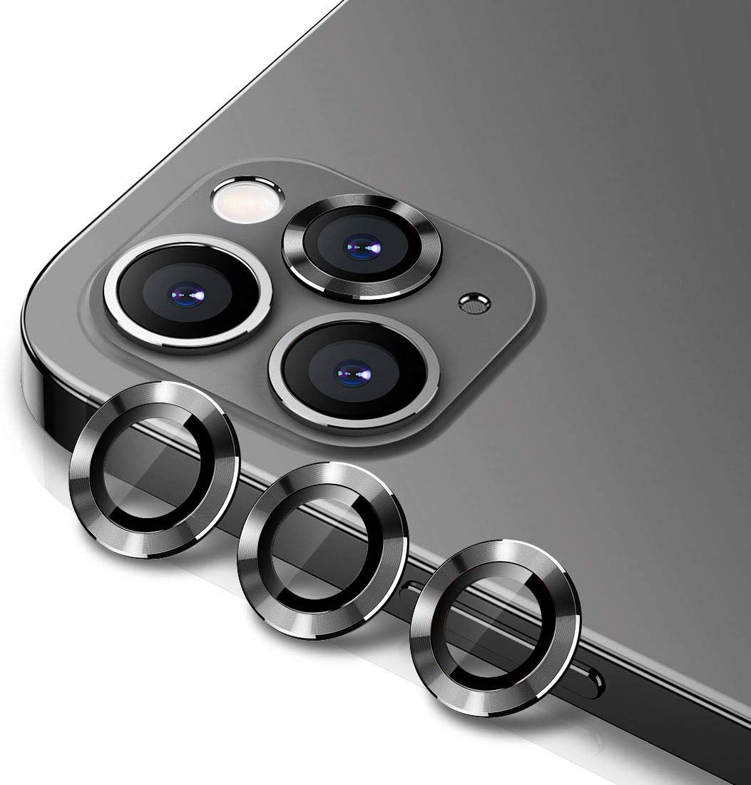 Bộ miếng dán kính cường lực bảo vệ Camera iPhone 11 Pro hiệu KUZOOM Lens Ring