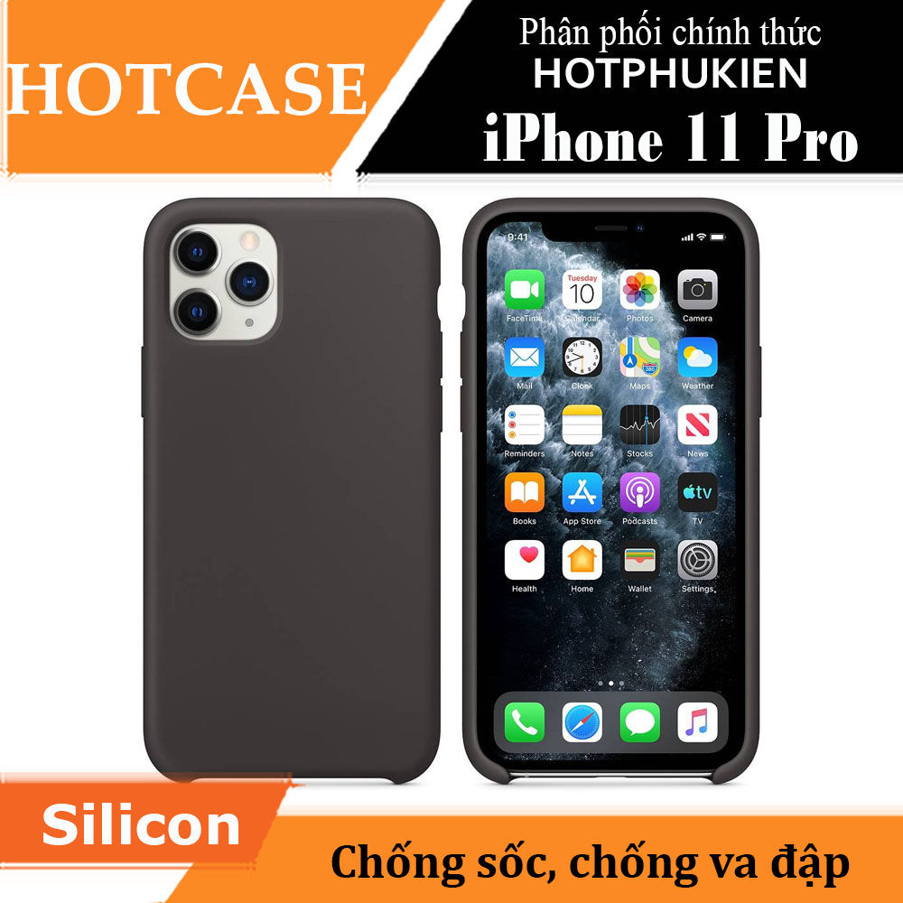 Ốp lưng chống sốc silicon siêu mỏng cho iPhone 11 Pro Max hiệu HOTCASE