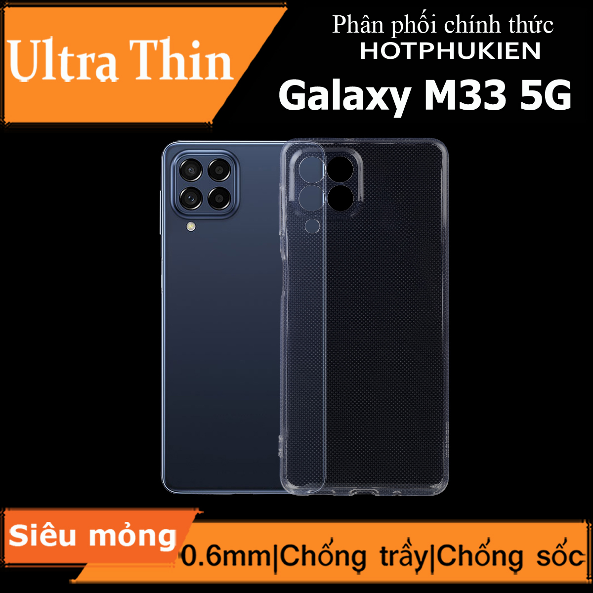 Ốp lưng silicon dẻo cho Samsung Galaxy M33 5G hiệu Ultra Thin