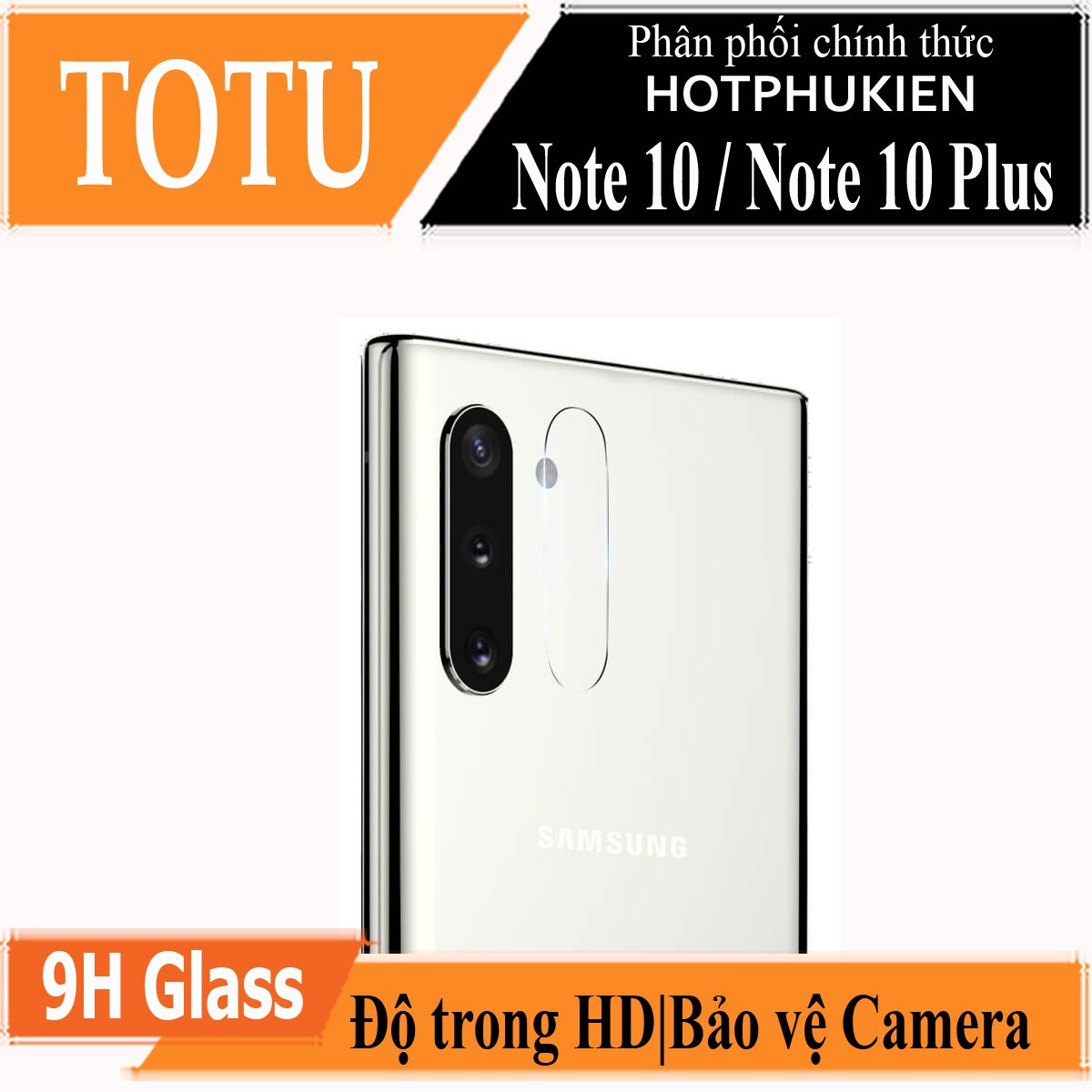Bộ miếng dán kính cường lực Camera cho Samsung Galaxy Note 10 / Note 10 5G hiệu TOTU