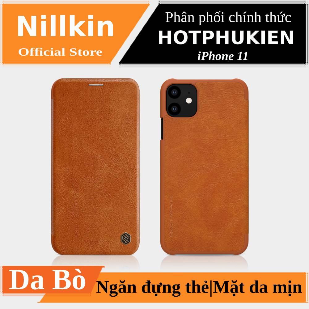 Bao da leather cho iPhone 11 hiệu Nillkin Qin