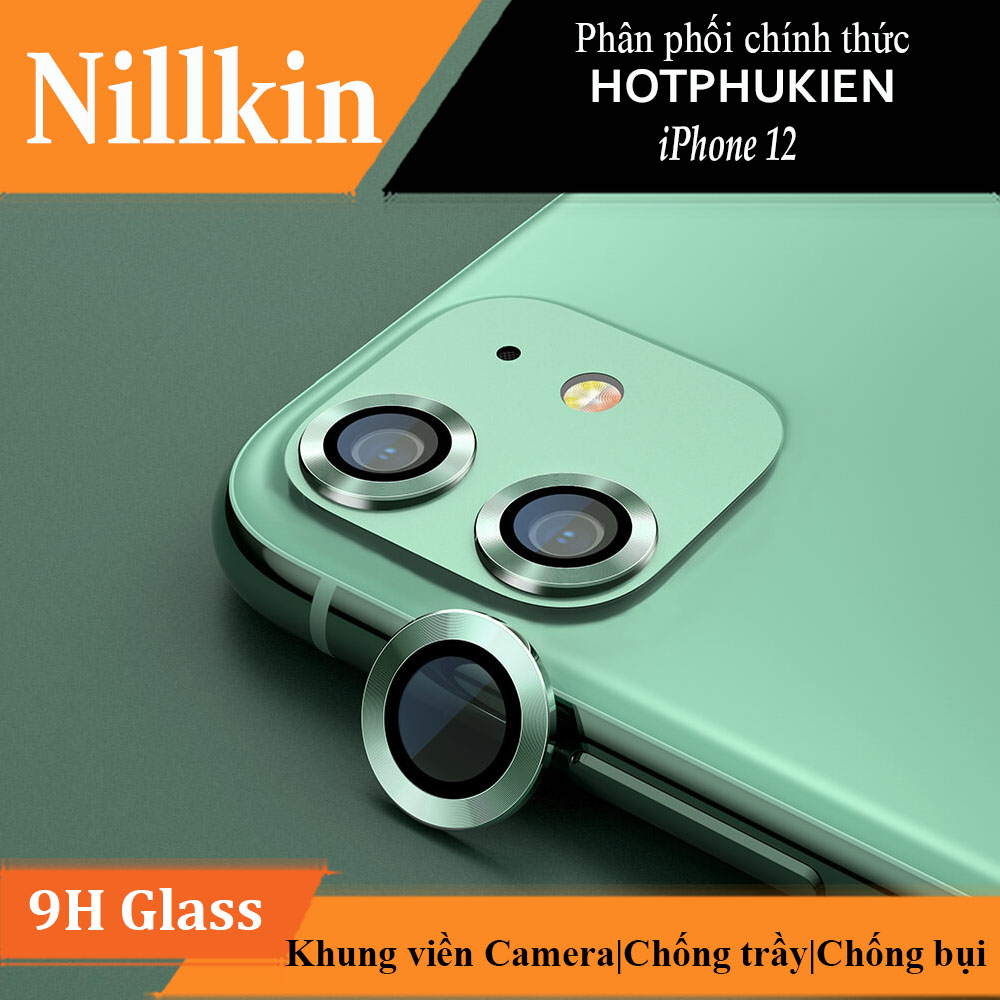Bộ miếng dán kính cường lực bảo vệ Camera cho iPhone 12 hiệu Nillkin CLRFilm