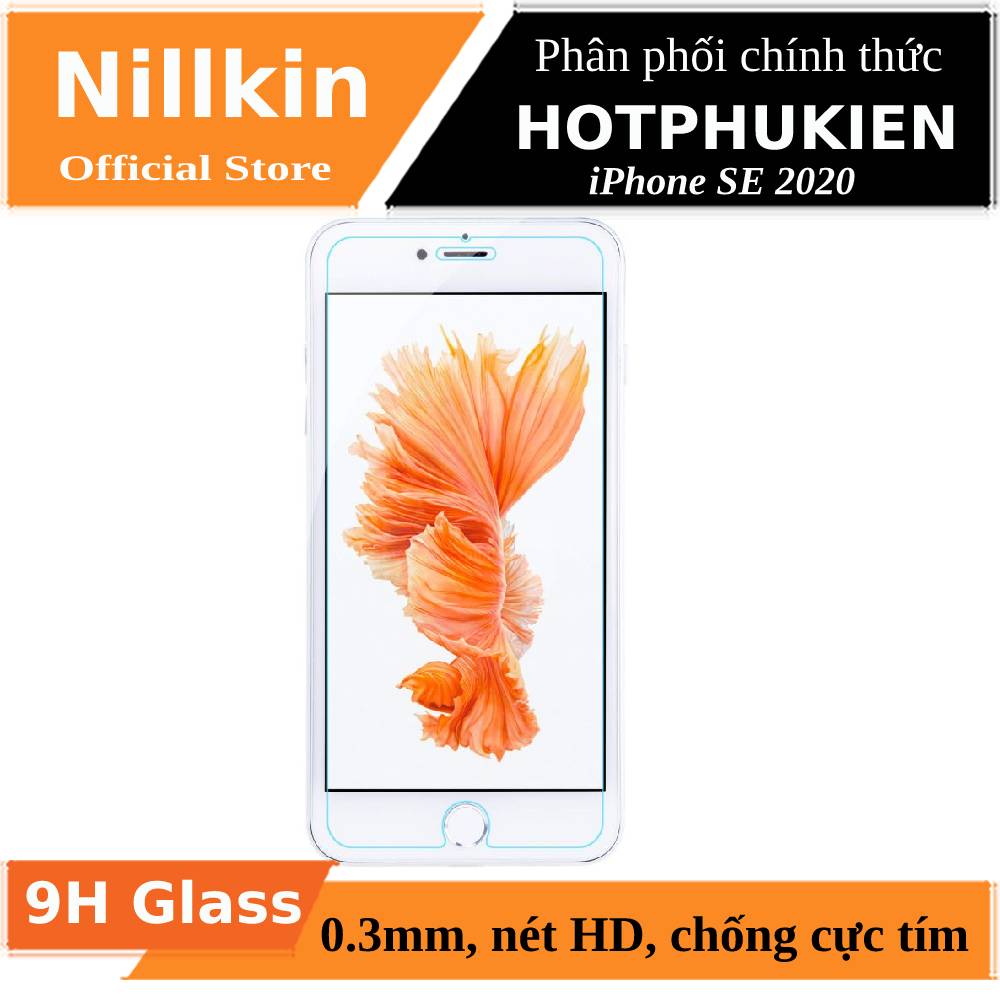 Miếng dán kinh cường lực cho iPhone SE 2020 / iPhone 7 / iPhone 8 hiệu Nillkin Amazing H