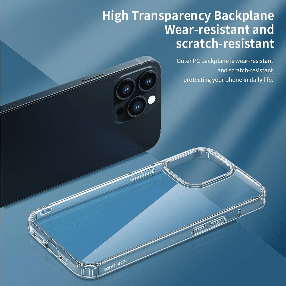 Ốp lưng chống sốc trong suốt cho iPhone 13 / 13 Mini / 13 Pro / 13 Pro Max hiệu Rock Protective Case