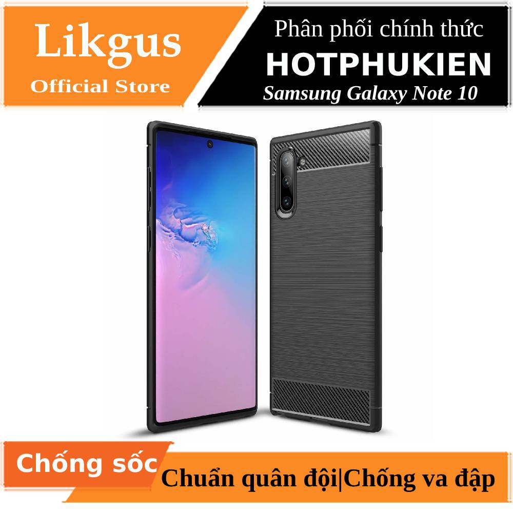 Ốp lưng chống sốc vân kim loại cho Samsung Galaxy Note 10 / Note 10 5G hiệu Likgus