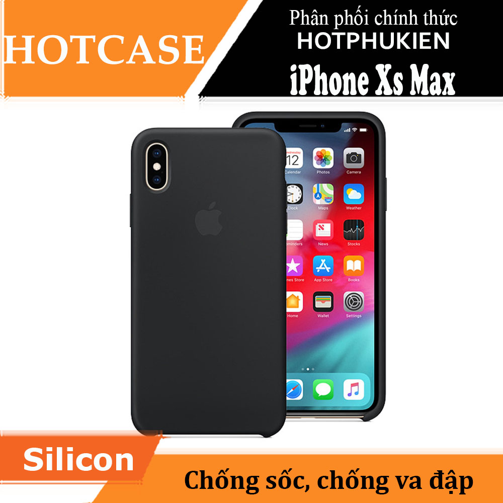 Ốp lưng chống sốc silicon case cho iPhone Xs Max hiệu HOTCASE