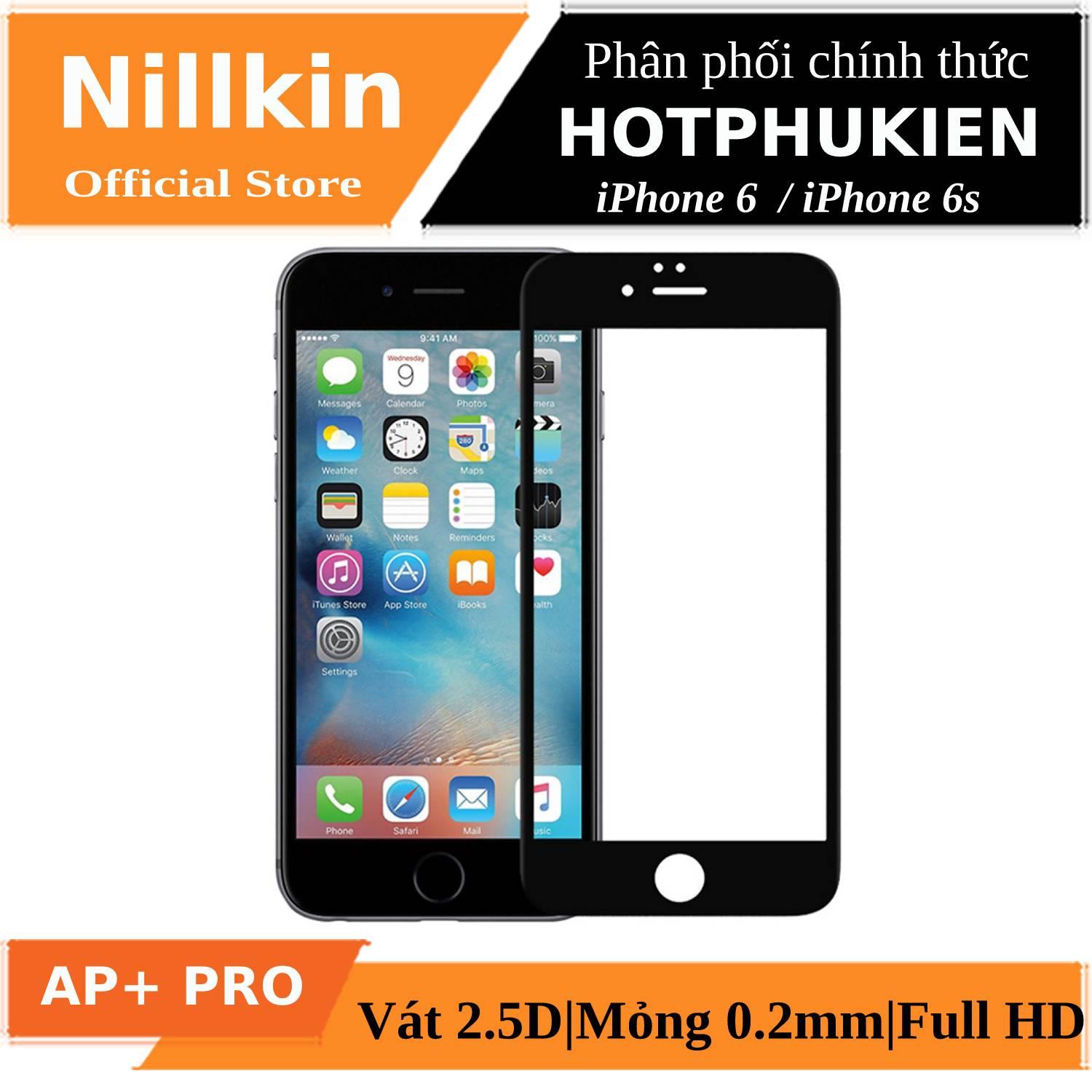 Miếng dán kính cường lực full 3D cho iPhone 6 / iPhone 6s hiệu Nillkin AP+ Pro