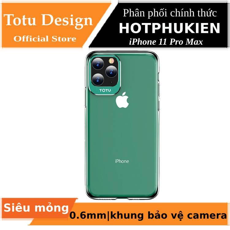 Ốp lưng chống sốc cho iPhone 11 Pro Max trang bị viền nhôm bảo vệ camera Hiệu Totu Sparkling