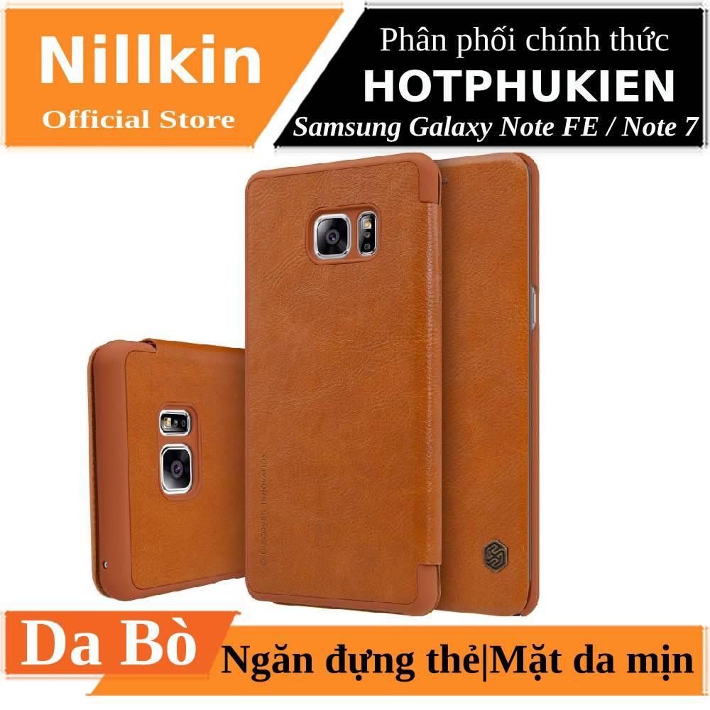 Bao da leather cho Samsung Galaxy Note FE / Note 7 hiệu Nillkin Qin