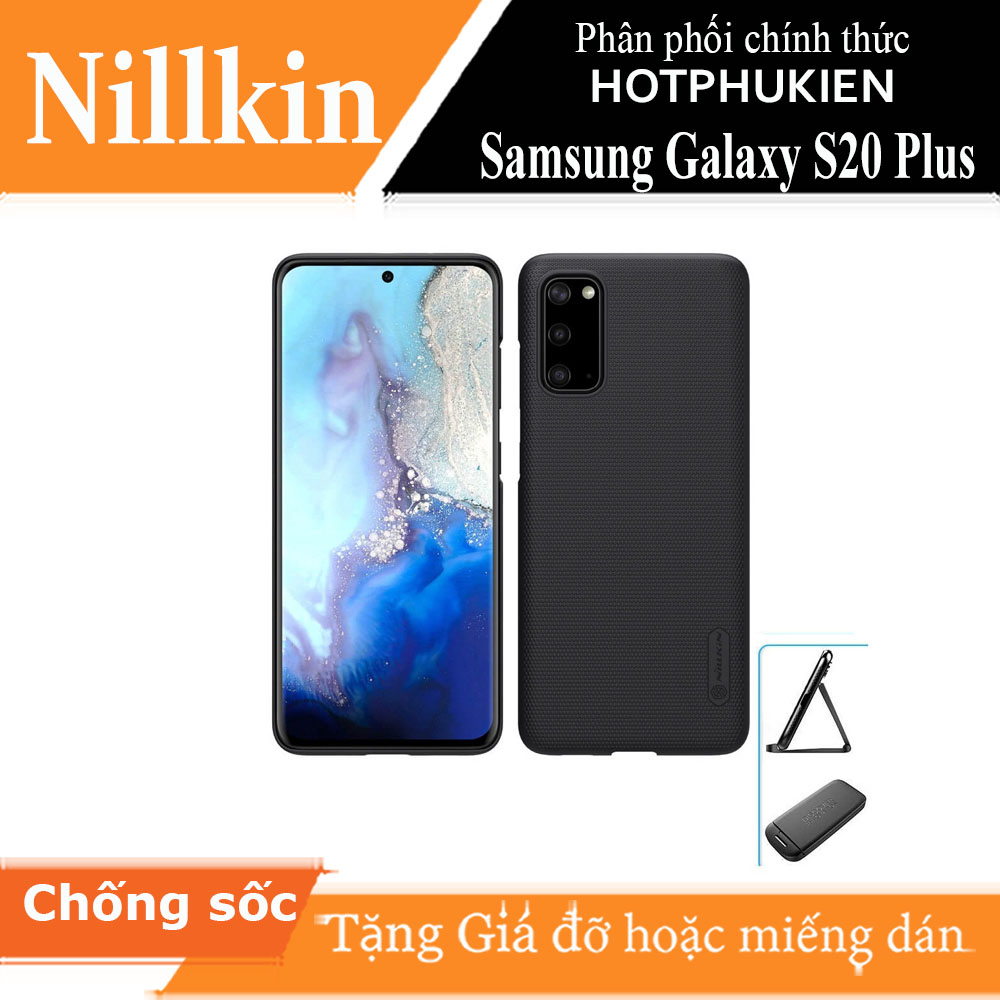 Ốp Lưng Sần chống sốc cho Samsung Galaxy S20 Plus hiệu Nillkin Super Frosted Shield