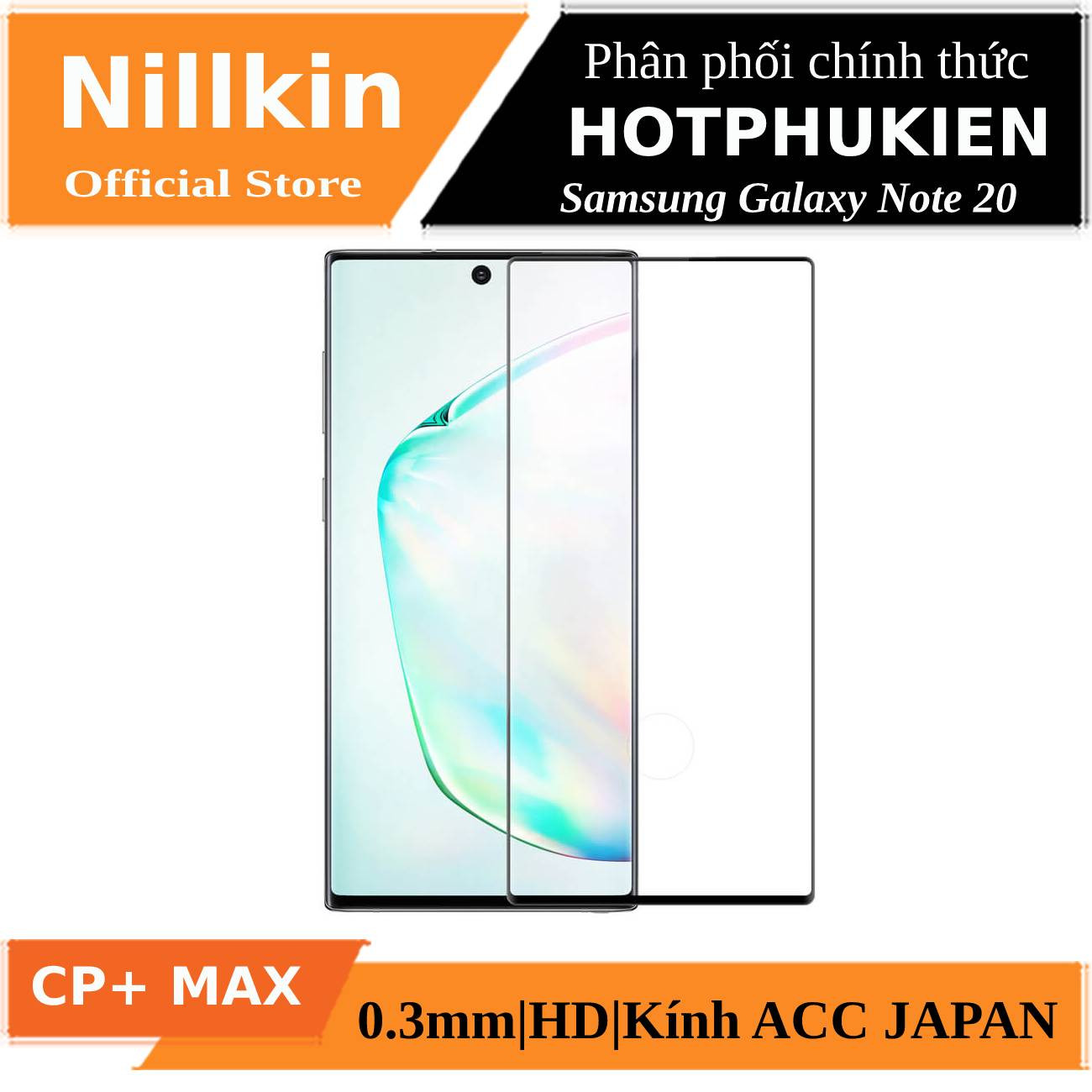 Miếng dán kính cường lực full 3D cho Samsung Galaxy Note 20 hiệu Nillkin CP+ Max