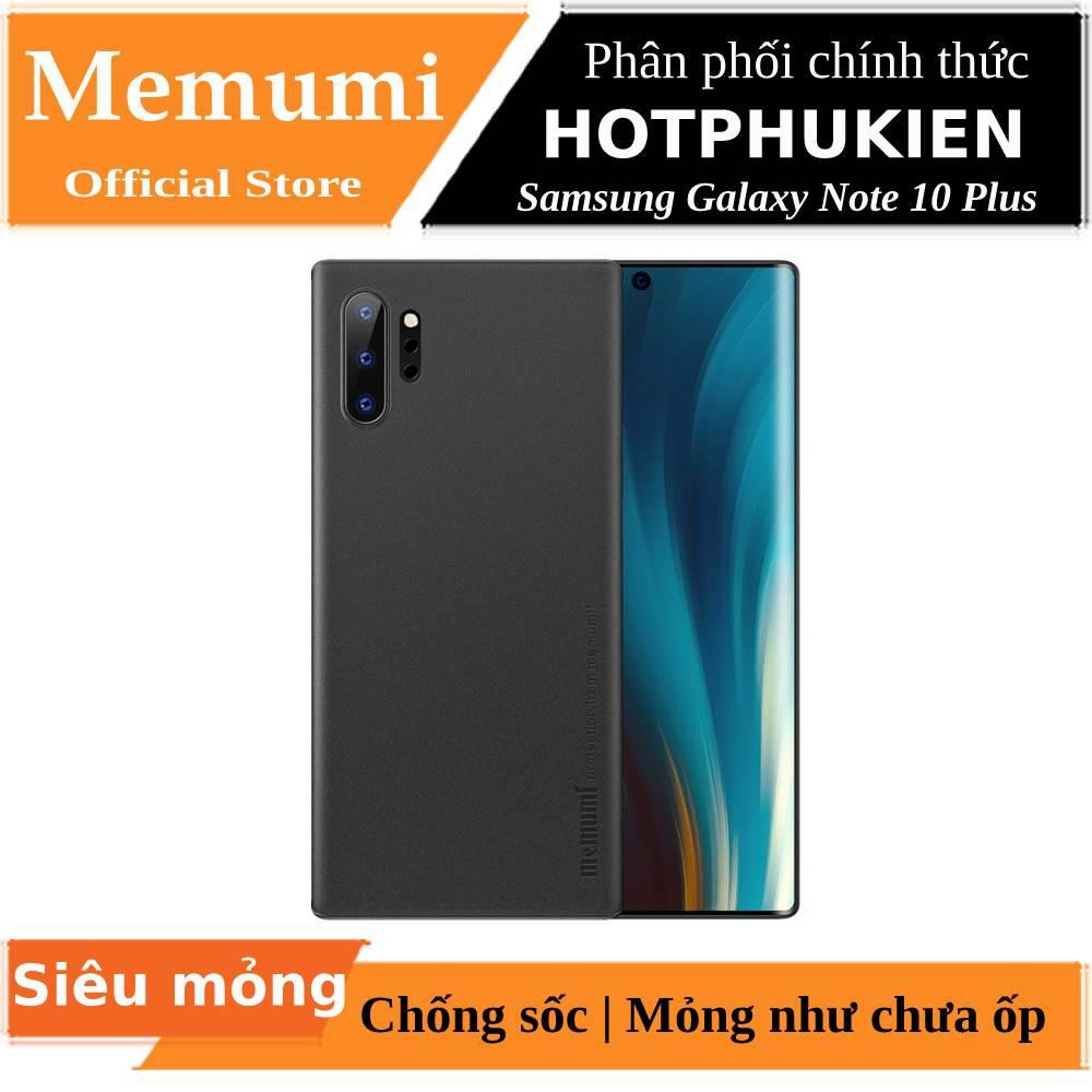 Ốp lưng nhám siêu mỏng 0.3mm cho Samsung Galaxy Note 10 Plus / Note 10 Plus 5G hiệu Memumi