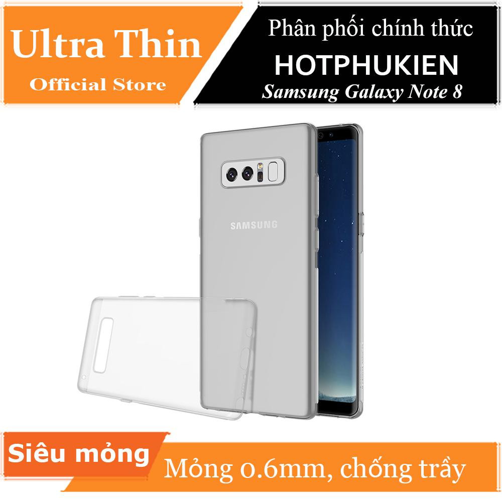 Ốp lưng dẻo silicon trong suốt cho Samsung Galaxy Note 8 hiệu Ultra Thin