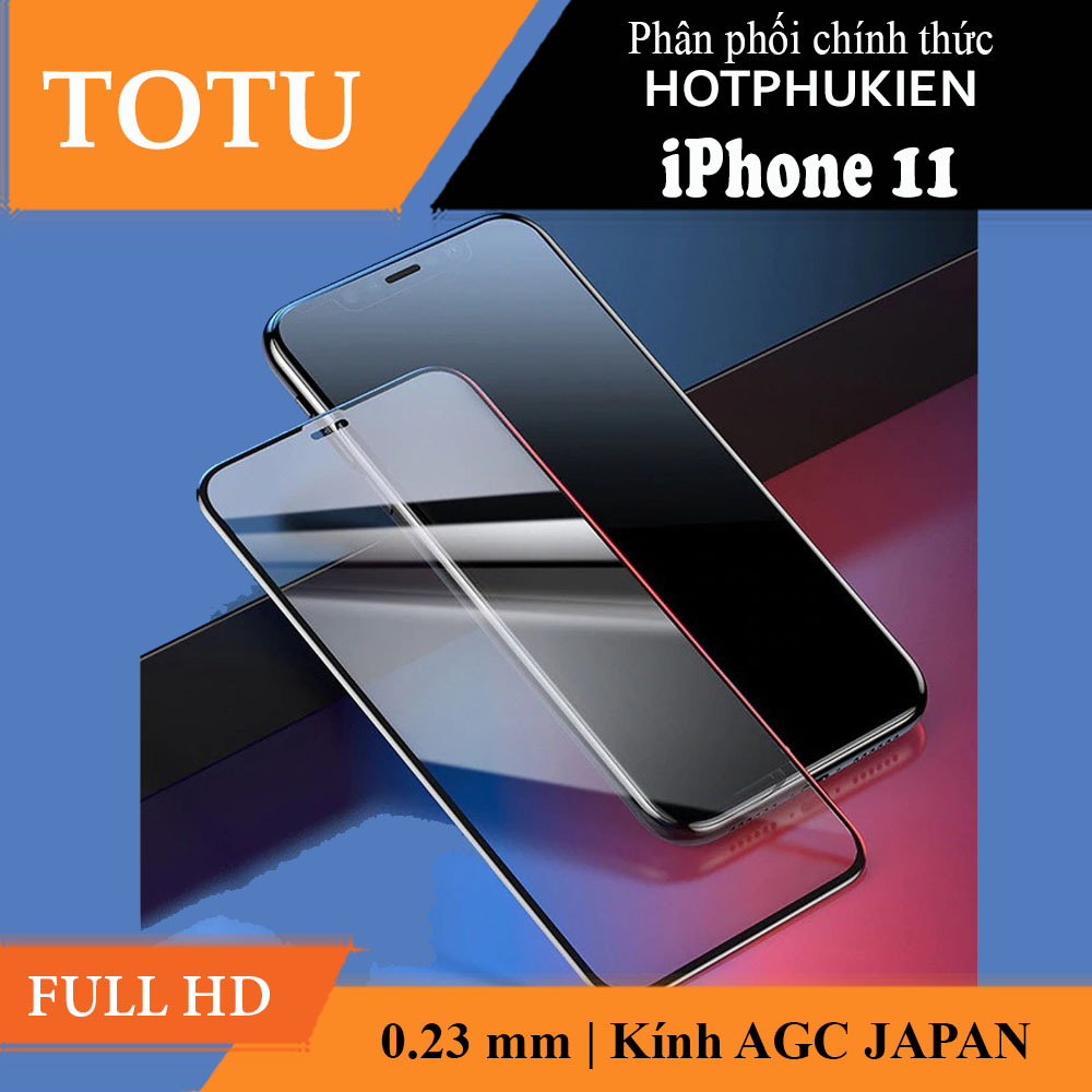 Miếng dán kính cường lực Full 3D cho iPhone 11 hiệu TOTU