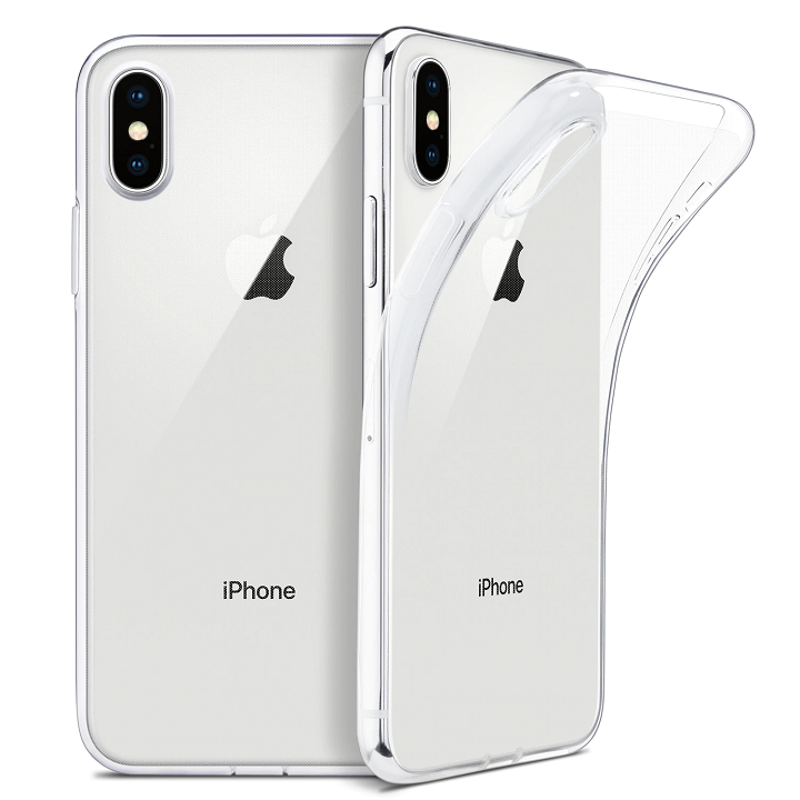 Ốp lưng dẻo silicon trong suốt cho iPhone XS Max hiệu Ultra Thin siêu mỏng 0.6mm, chống trầy, chống bụi