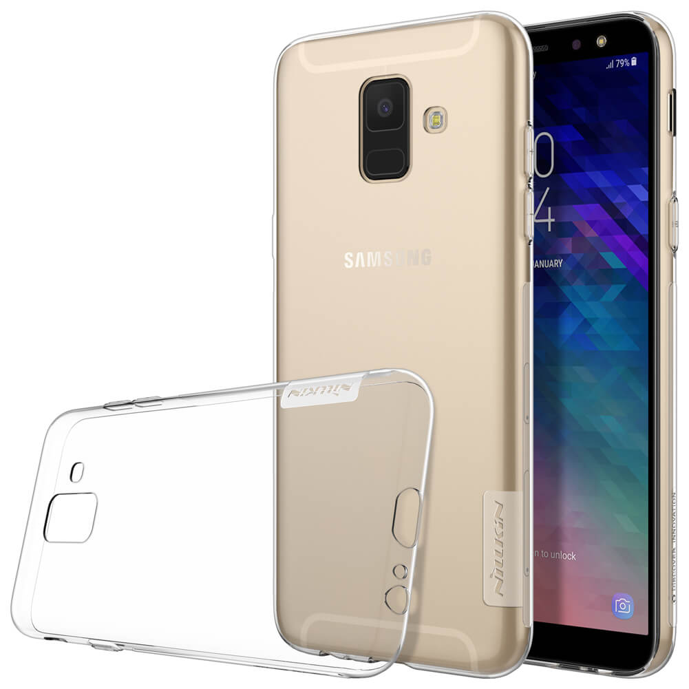 Ốp lưng silicon trong suốt cho Samsung Galaxy A6 2018 hiệu Nillkin Nature