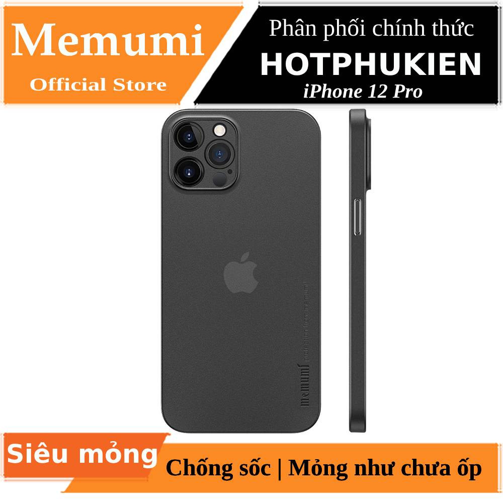Ốp lưng nhám chống sốc cho iPhone 12 Pro (6.1 inch) hiệu Memumi
