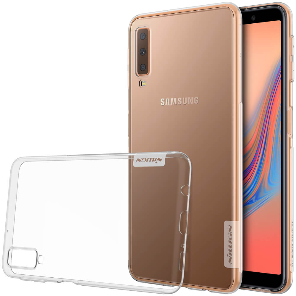 Ốp lưng silicon trong suốt cho Samsung Galaxy A7 2018 hiệu Nillkin Nature