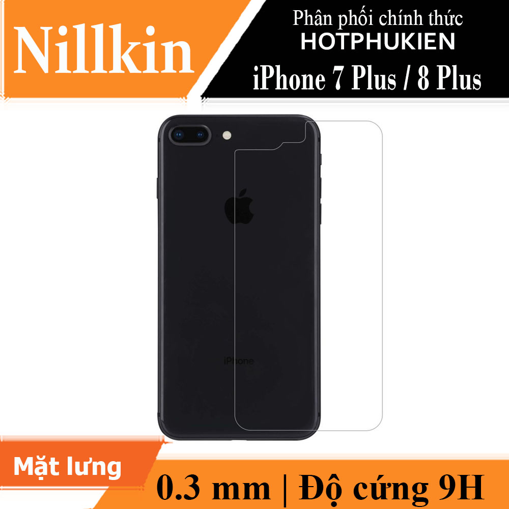 Miếng dán kinh cường lực mặt lưng cho iPhone 7 Plus / iPhone 8 Plus hiệu Nillkin Amazing H